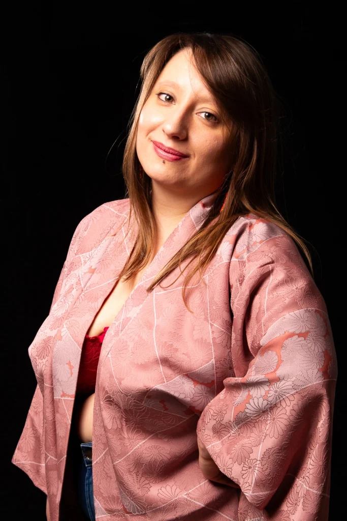 Photographe portrait studio femme